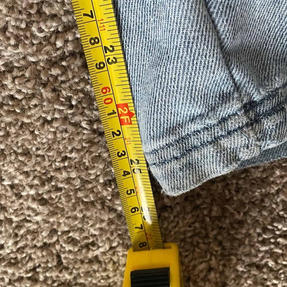 Vanilla Star Women's Blue and Gray Wide Leg Jeans - Picture 6 of 9